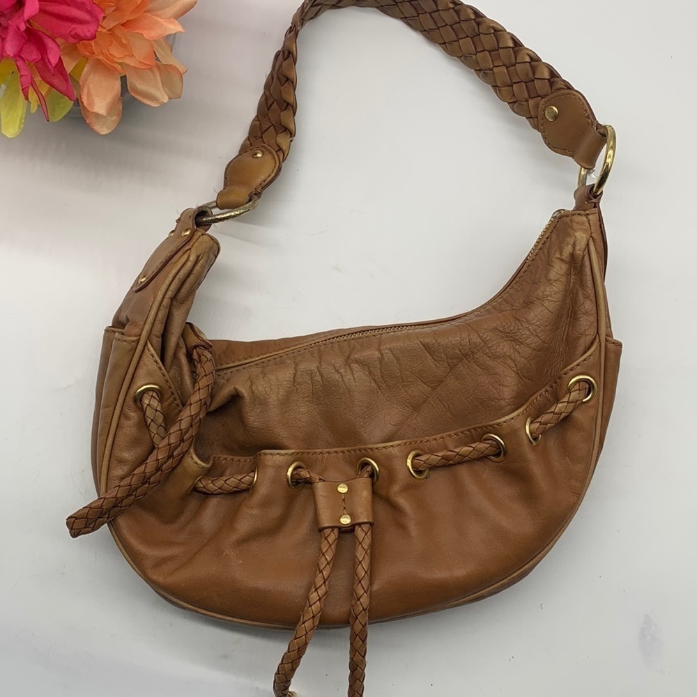 Michael Michael Kors Carmel Color Leather Hobo Bag. BRN1596B